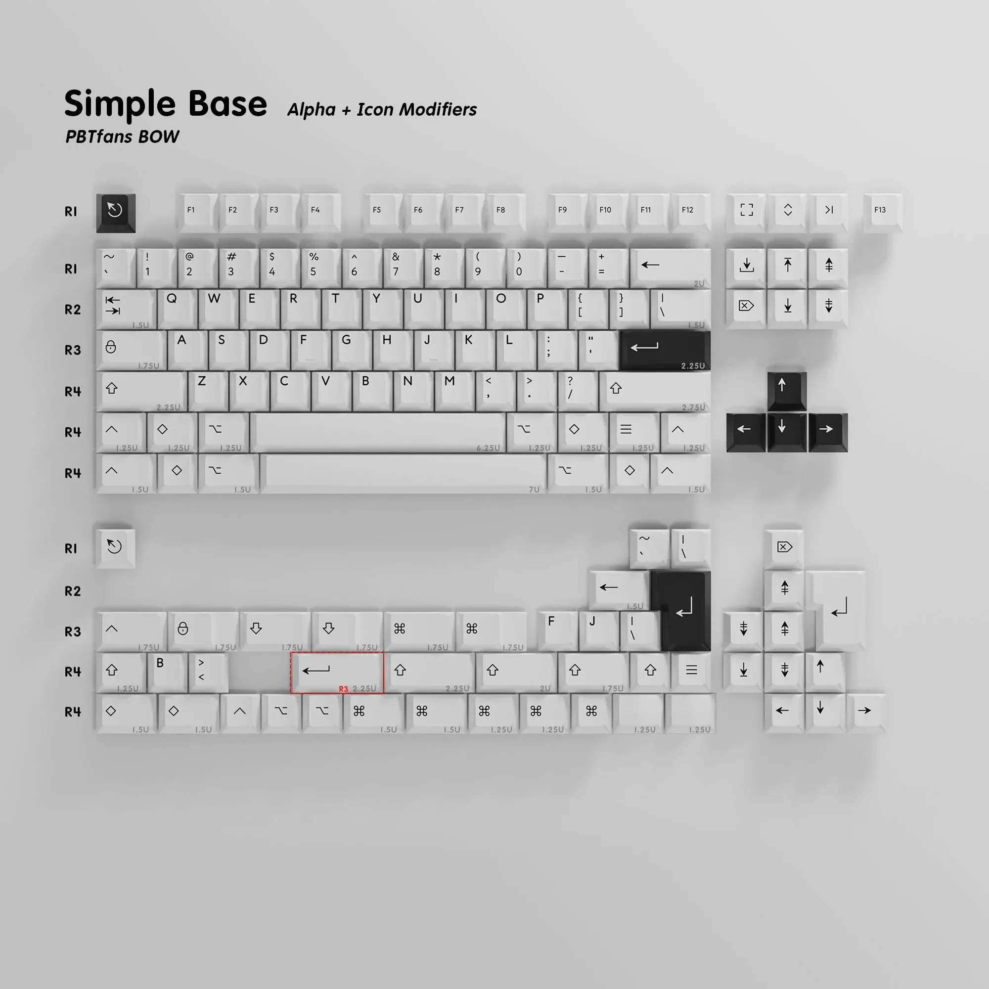 Ready to Use KBD8X MKIII Keyboard With PBTfans BOW/WOB Simple Base