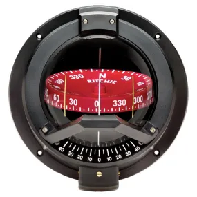 Ritchie BN-202 Navigator Compass - Bulkhead Mount - Black