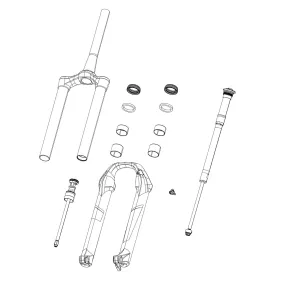 Rockshox Fork Control Module (Includes Complete Electronics Assembly, Battery Sold Separately) - Lyrik Charger 3.1 Flight Attendant D2 (2025 ):  Lyrik Charger 3.1 Fl