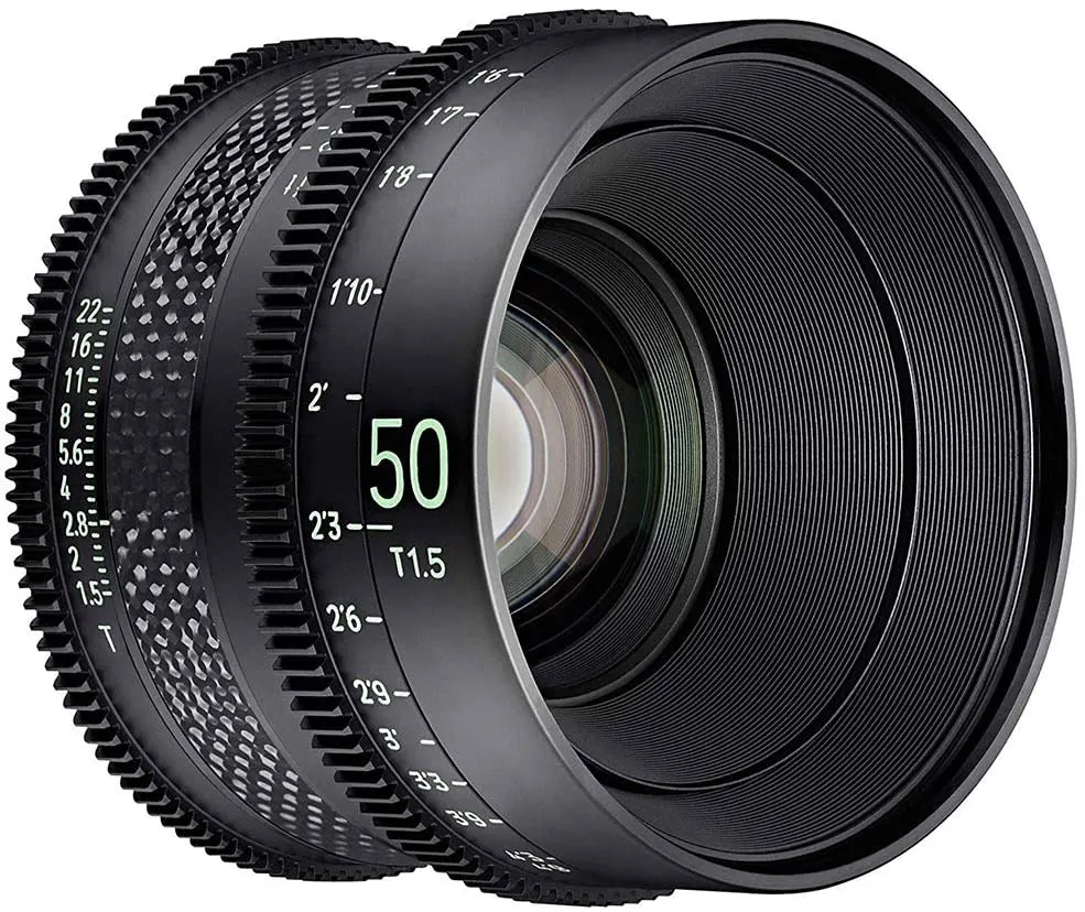 Samyang Xeen CF 50mm T1.5 Pro Cine Lens with Carbon Fiber Housing Design for Canon EF DSLR Camera (EF Mount) SYCFX50-C