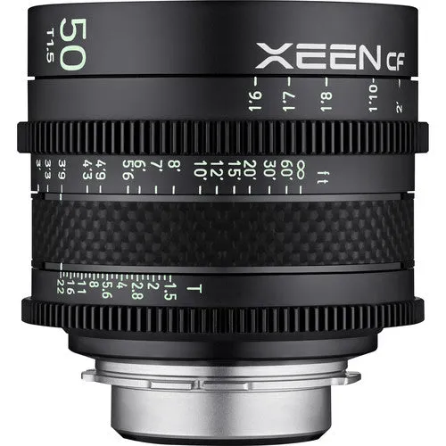 Samyang Xeen CF 50mm T1.5 Pro Cine Lens with Carbon Fiber Housing Design for Canon EF DSLR Camera (EF Mount) SYCFX50-C