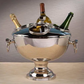 Silver Champagne Wine Cooler for Bar - Angie Homes Serverware