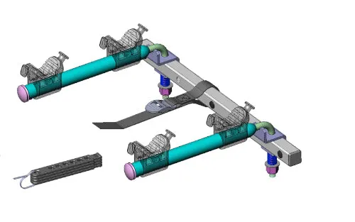 SPARE TIRE SUPPORT ARM ASSEMBLY