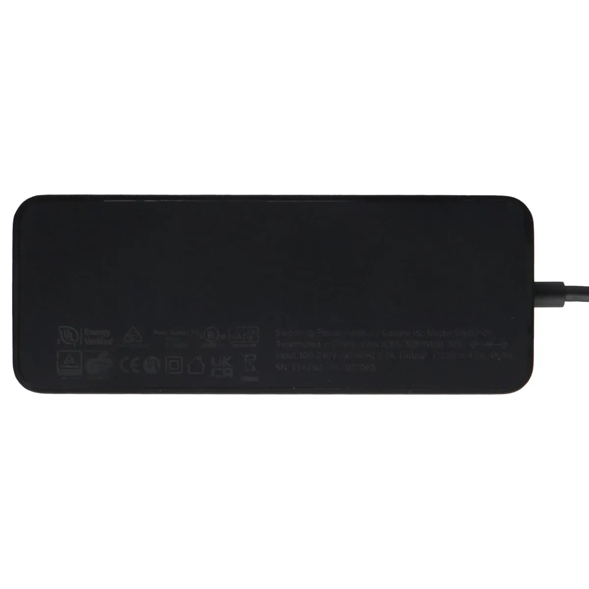 Square (48W) SWB2-01 Switching Power Adapter - Black / Brick Only