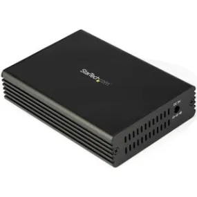 StarTech.com 10GbE Fiber Ethernet Media Converter 10GBASE-T- SFP to RJ45 Single Mode/Multimode Fiber to Copper Bridge 10Gbps Network