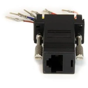 StarTech.com DB9 to RJ45 Modular Adapter - M/F - Serial adapter - DB-9 (M) - RJ-45 (F) - 1 x 9-pin DB-9 Male - 1 x RJ-45 Network Female - Black