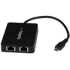 Startech.Com Dual Network Adapter Us1gc301au2r - Usb-C