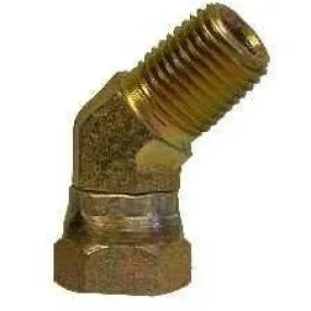 Steel 45 Degree Elbow Swivel Hydraulic Adapter