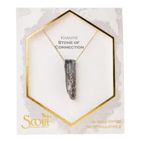 Stone Point Neck Kyanite/Gold