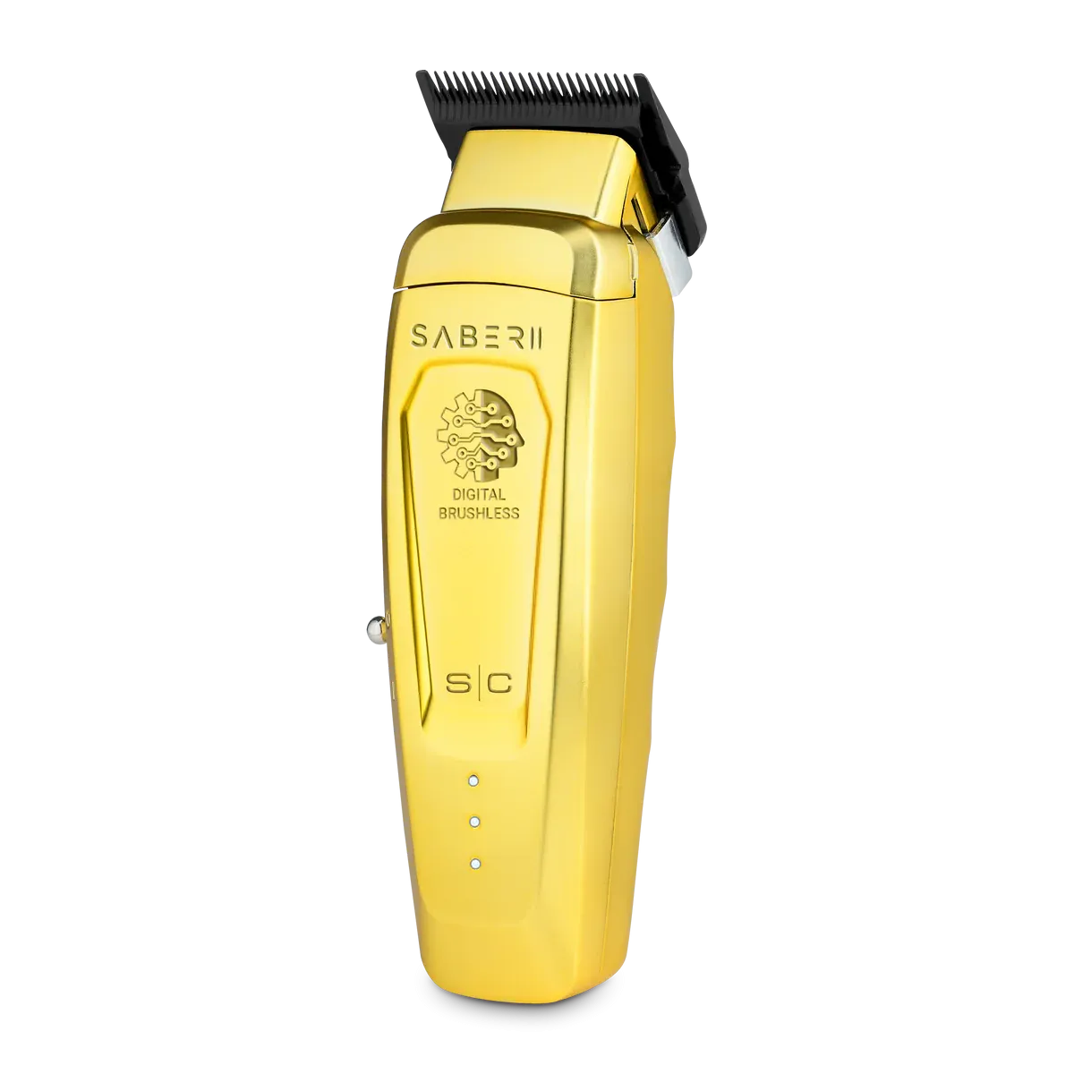 StyleCraft Saber 2.0 Cordless Modular Clipper w/ High-Torque Digital Brushless Motor - Gold (SC617M)