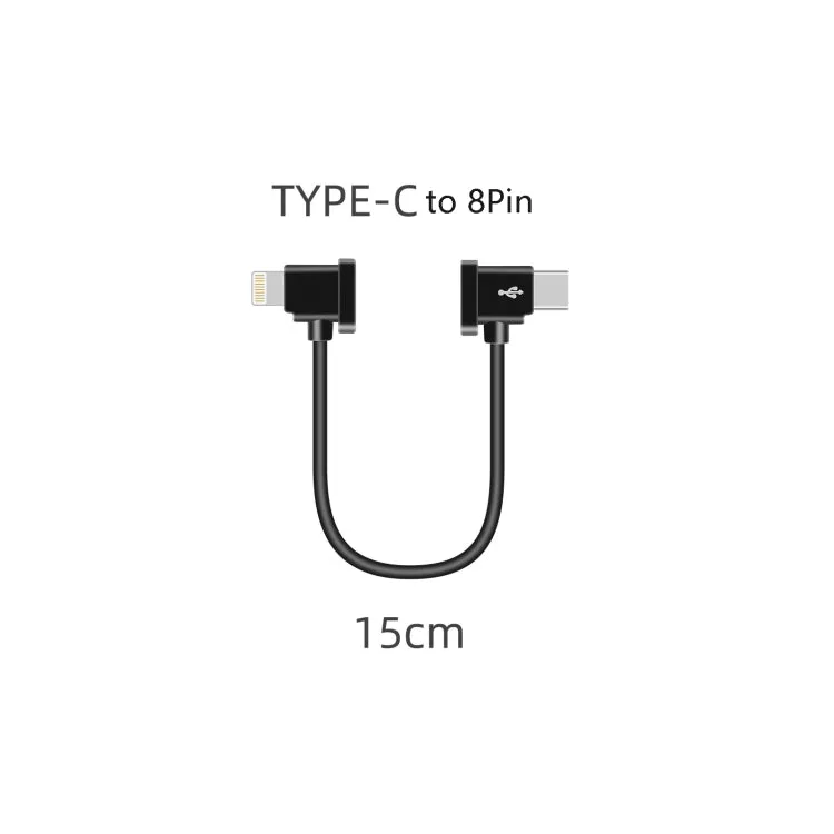 Sunnylife TY-X9304 Suitable For DJI Mavic Air 2S / DJI FPV Flight Glasses V2 / Mavic Mini2 / Osmo Pocket 2 Mobile Phone Tablet Cable 15cm Type-C to 8 Pin Cable