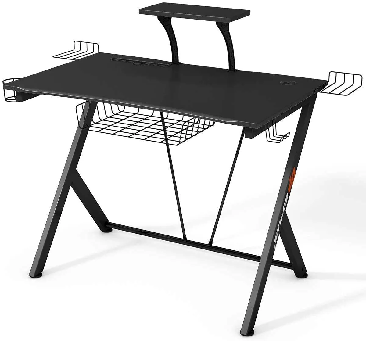 Tangkula Gaming Desk, E-Sport Gaming Workstation, Multifunctional Computer Desk Gamer Desk