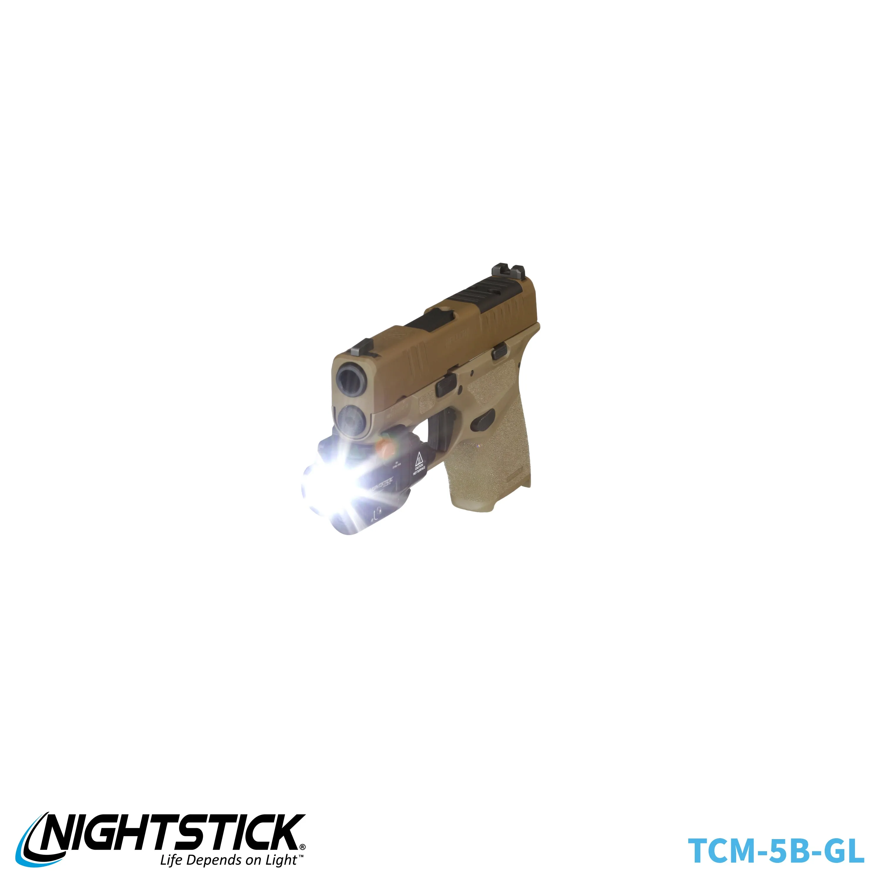 TCM-10F: Compact Weapon-Mounted Light - Flat Dark Earth