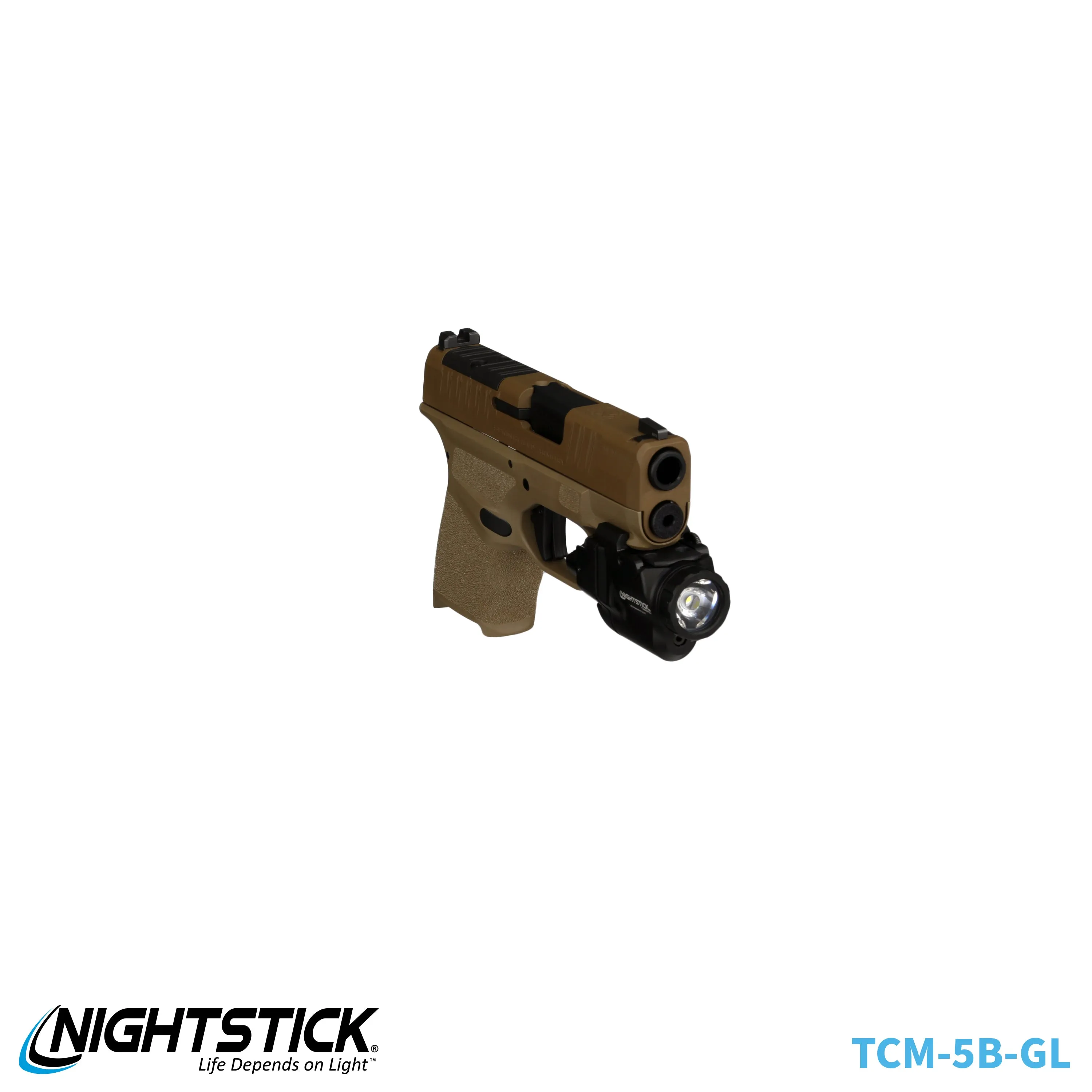 TCM-10F: Compact Weapon-Mounted Light - Flat Dark Earth