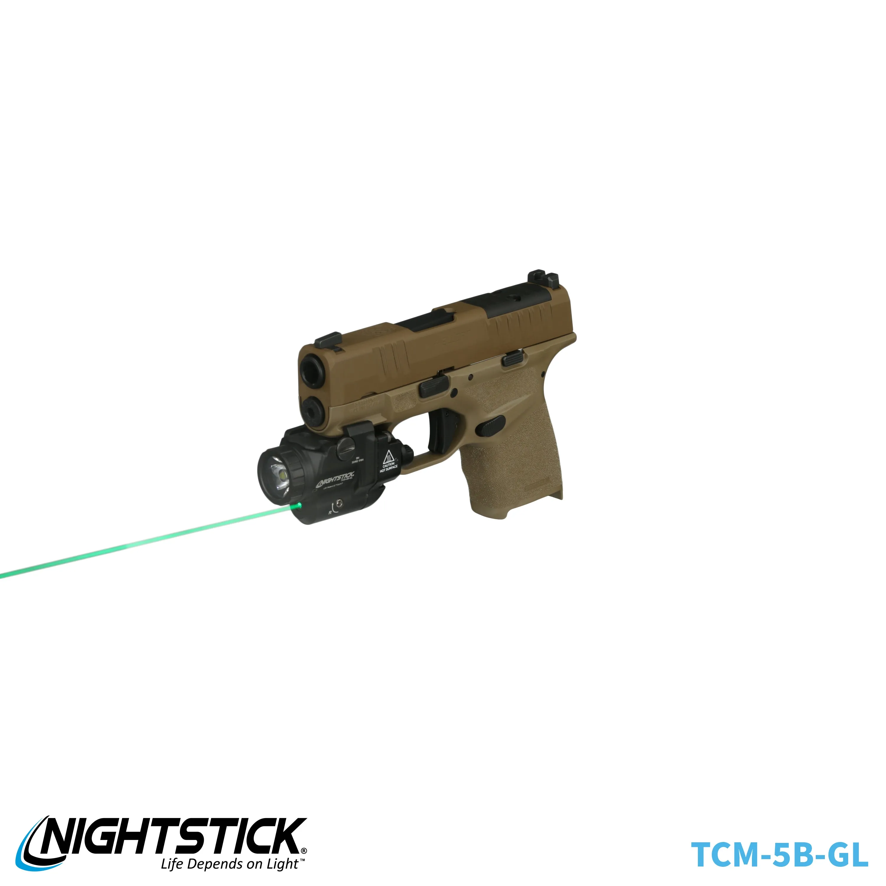 TCM-10F: Compact Weapon-Mounted Light - Flat Dark Earth