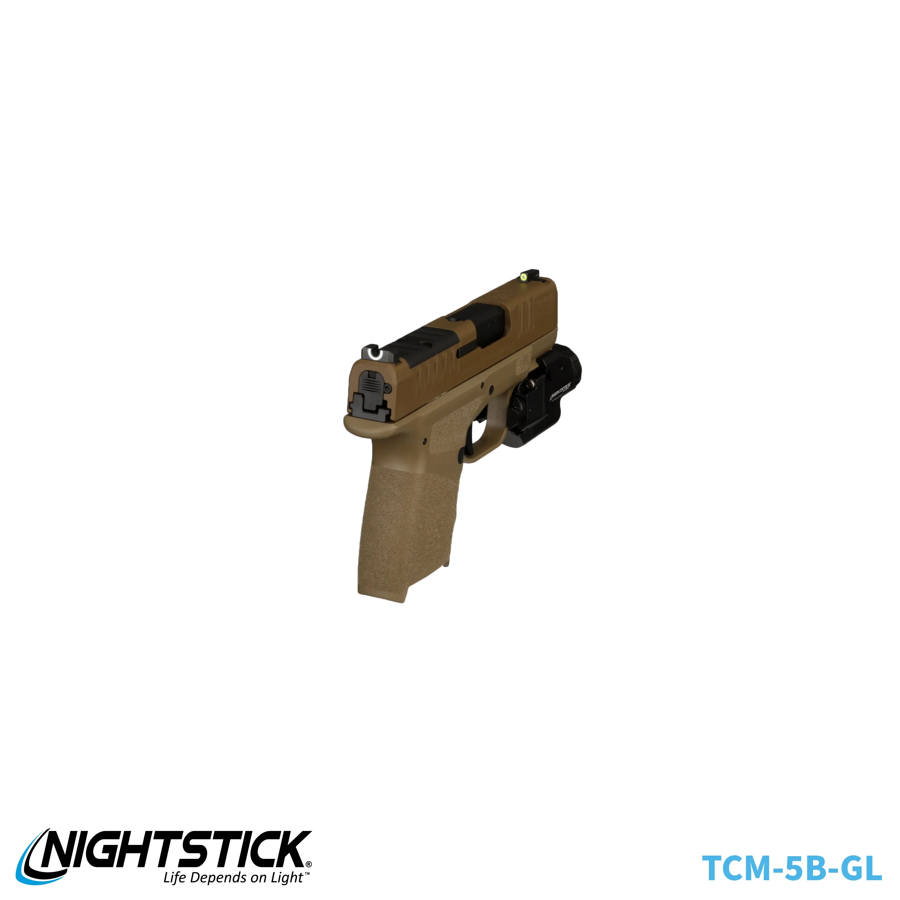 TCM-10F: Compact Weapon-Mounted Light - Flat Dark Earth