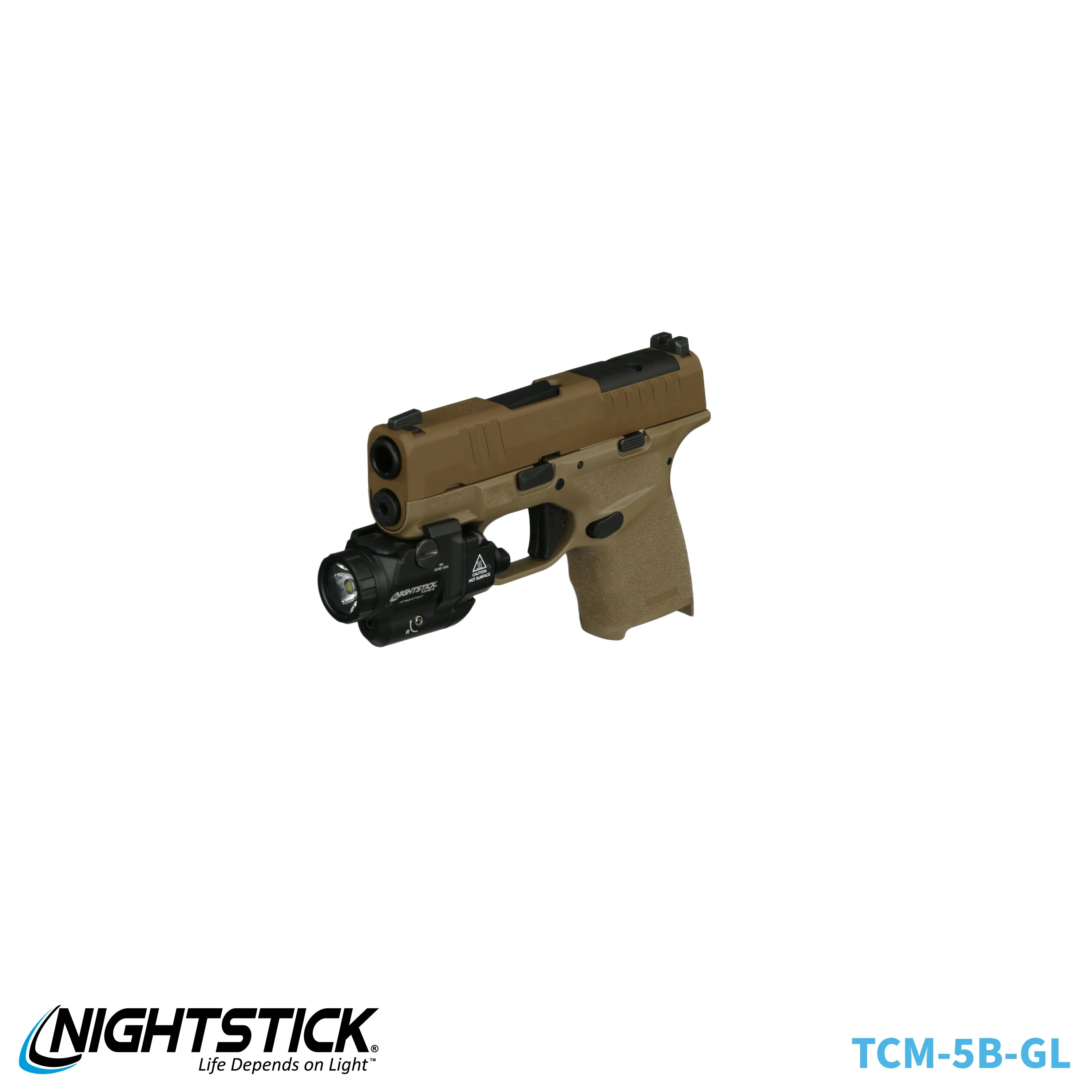 TCM-10F: Compact Weapon-Mounted Light - Flat Dark Earth