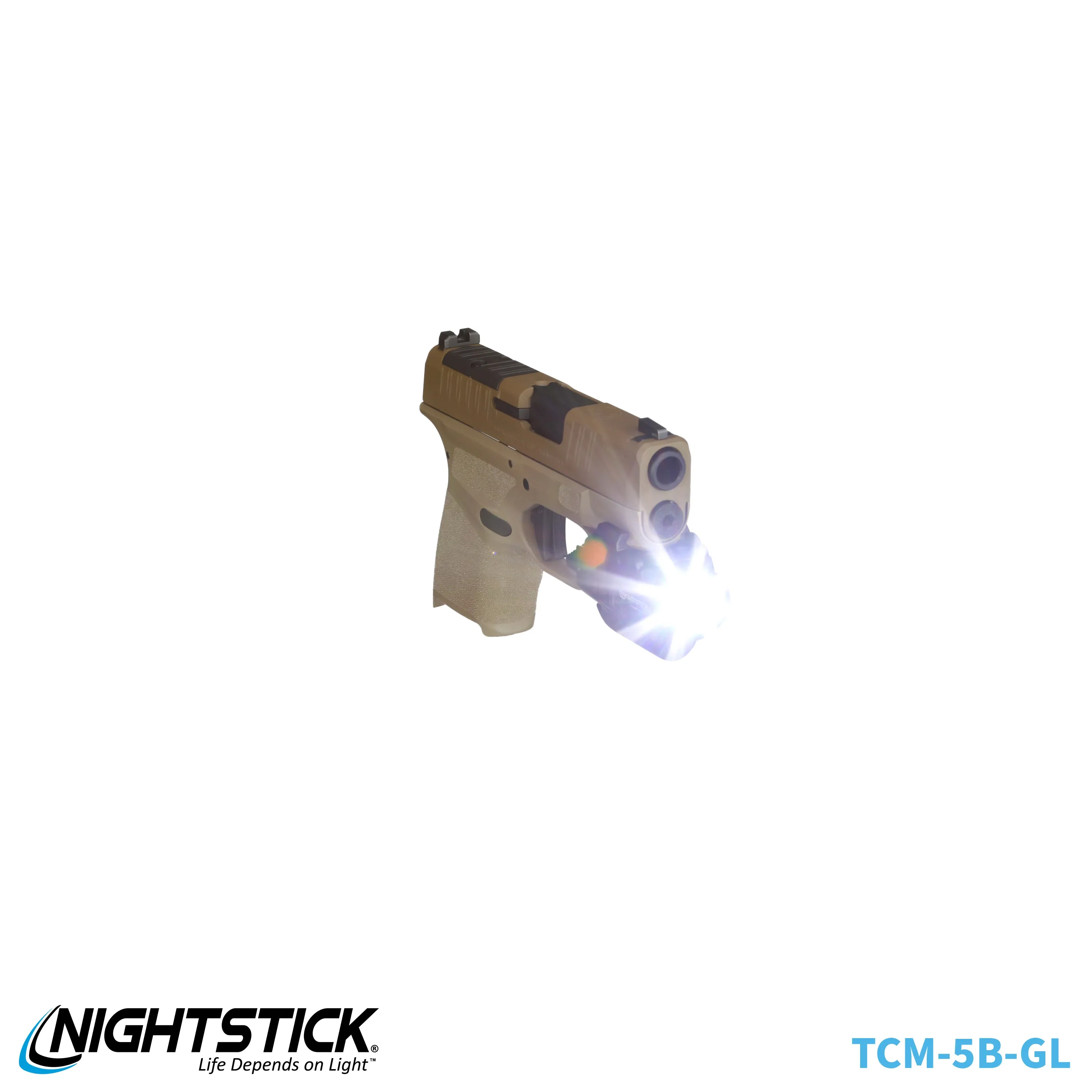 TCM-10F: Compact Weapon-Mounted Light - Flat Dark Earth