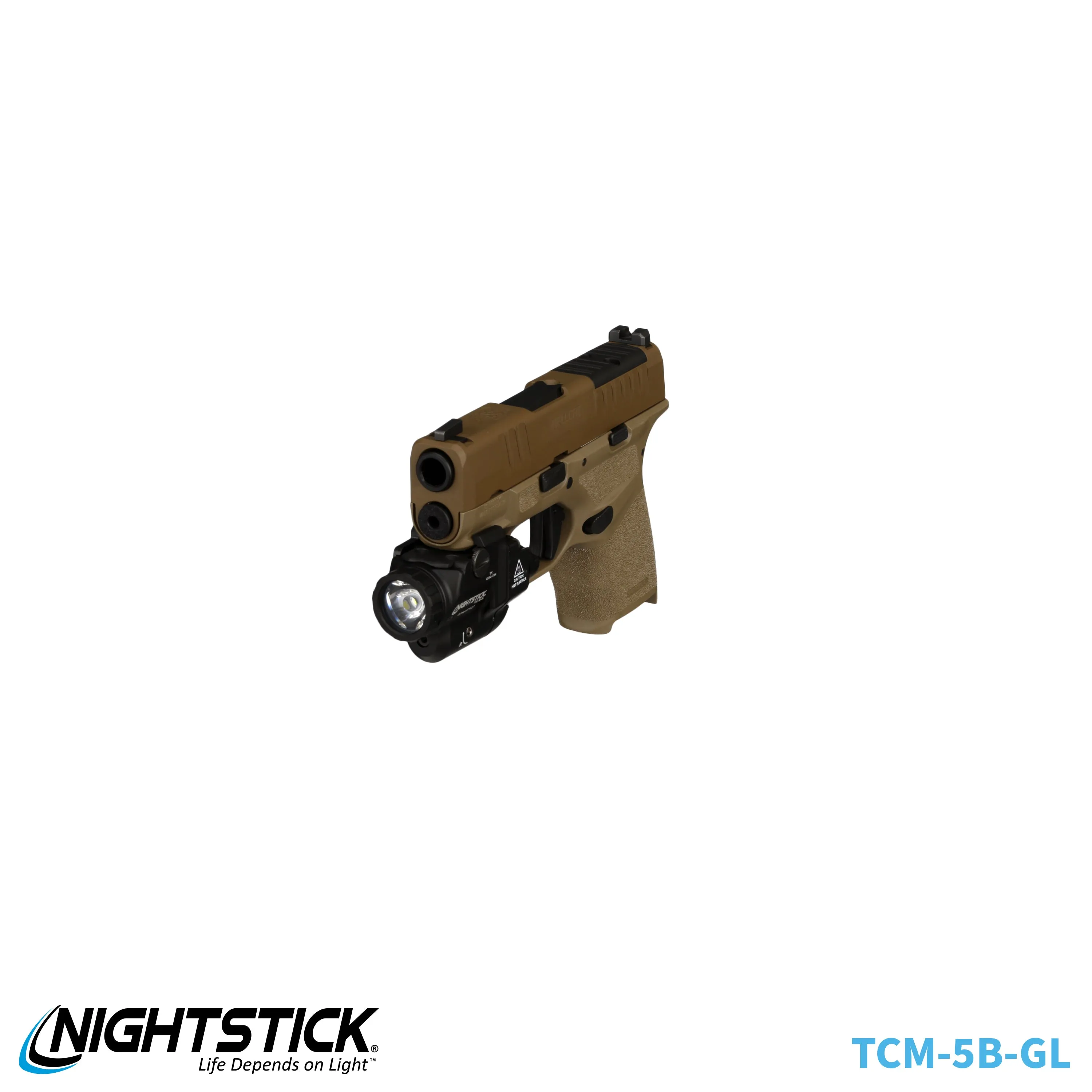 TCM-10F: Compact Weapon-Mounted Light - Flat Dark Earth