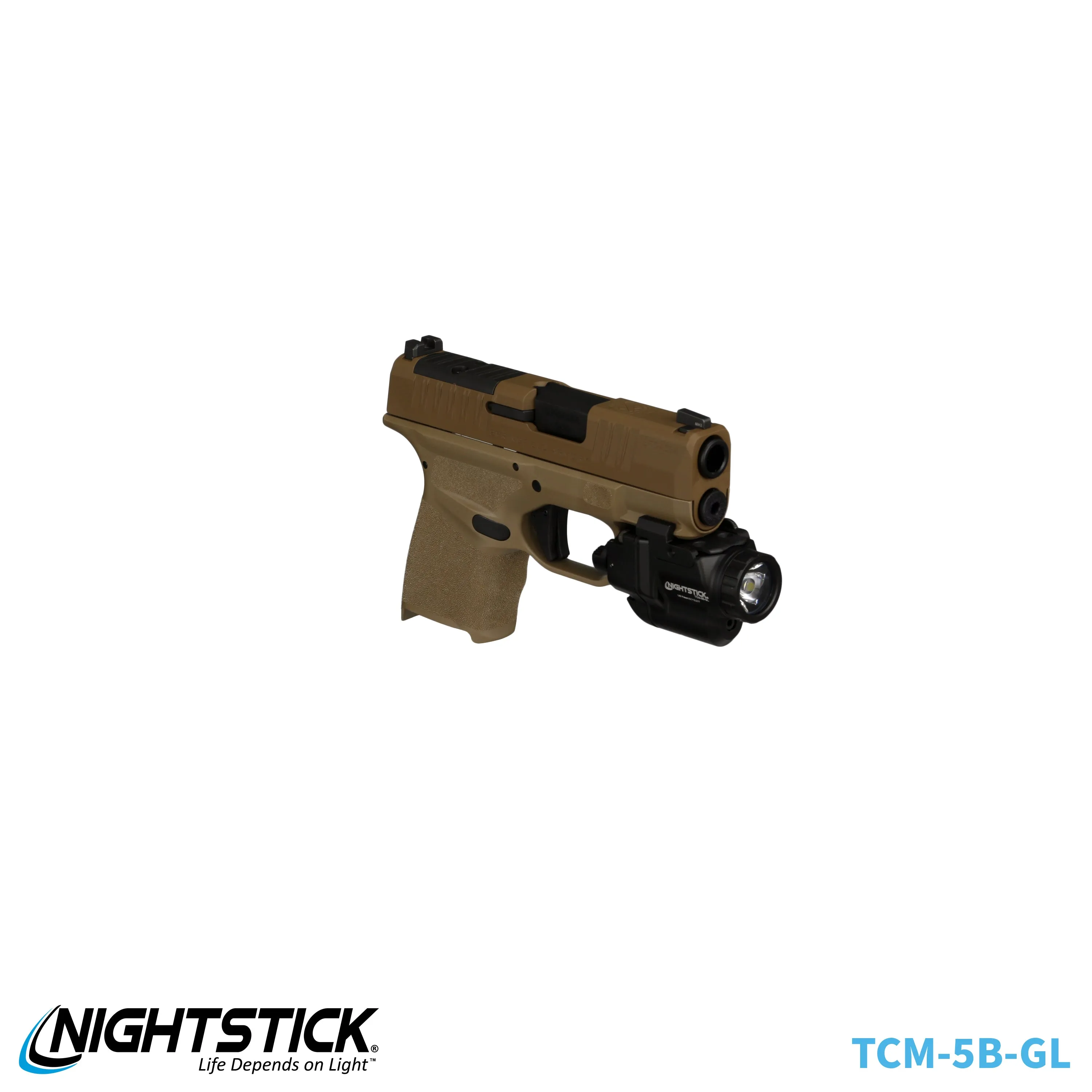 TCM-10F: Compact Weapon-Mounted Light - Flat Dark Earth