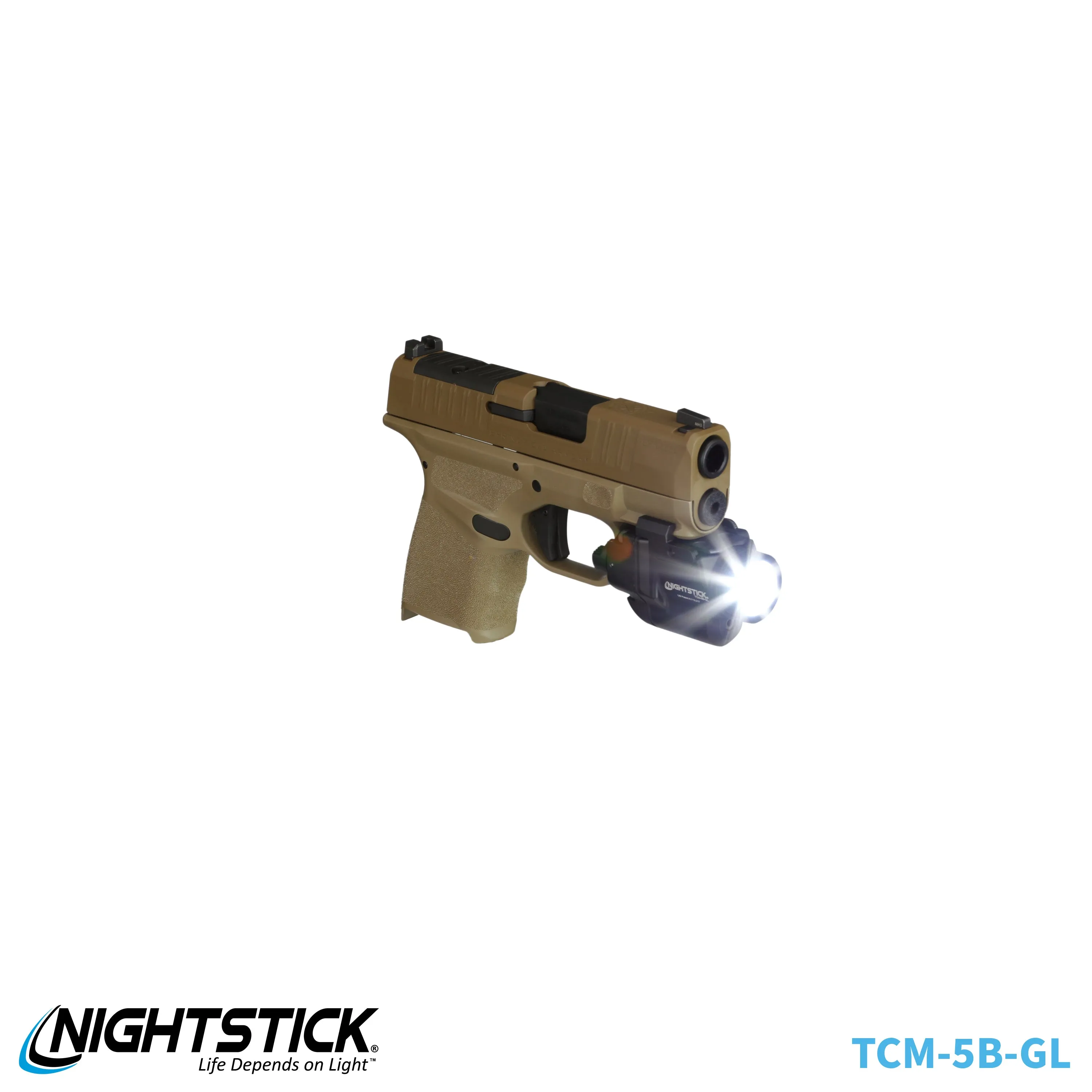 TCM-10F: Compact Weapon-Mounted Light - Flat Dark Earth