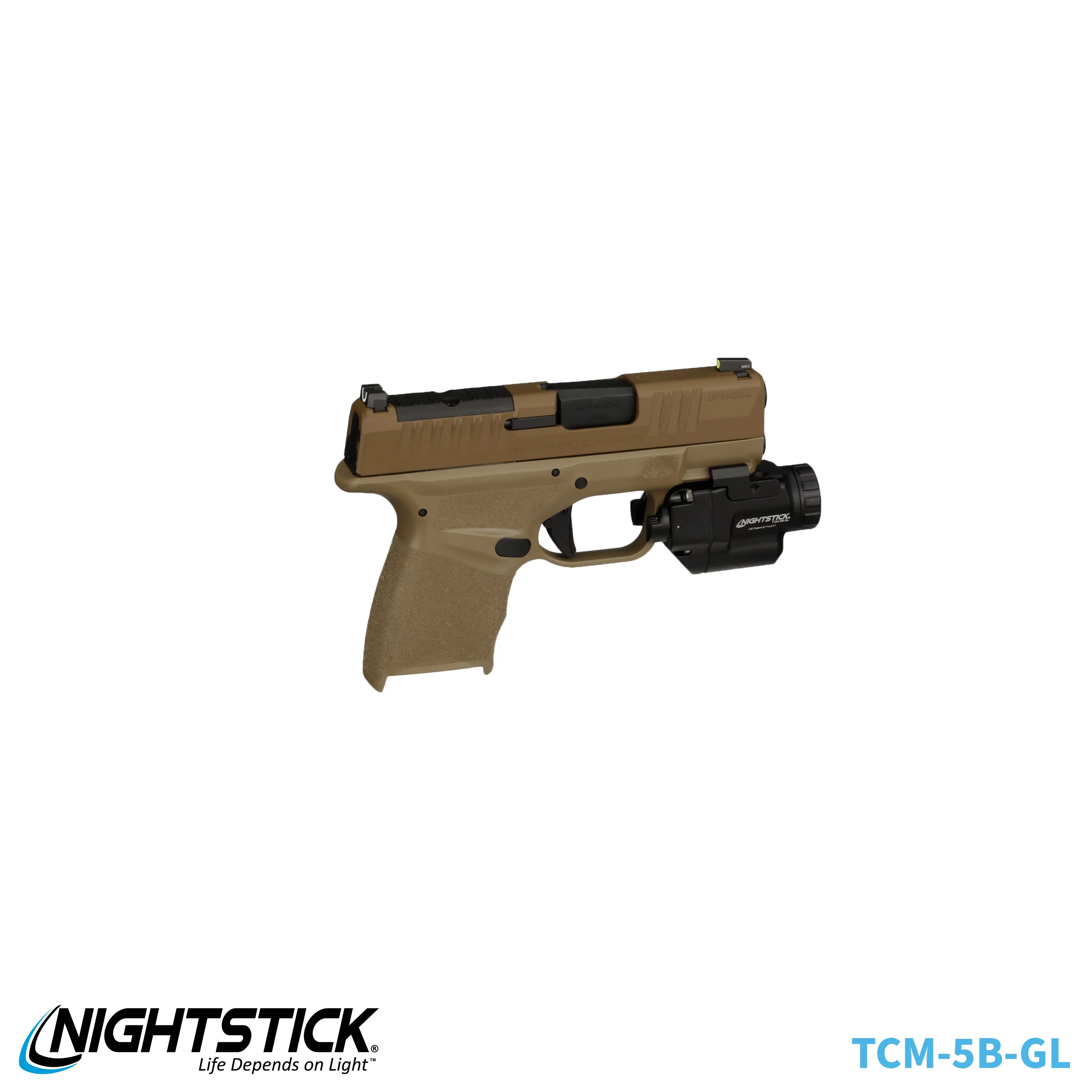 TCM-10F: Compact Weapon-Mounted Light - Flat Dark Earth