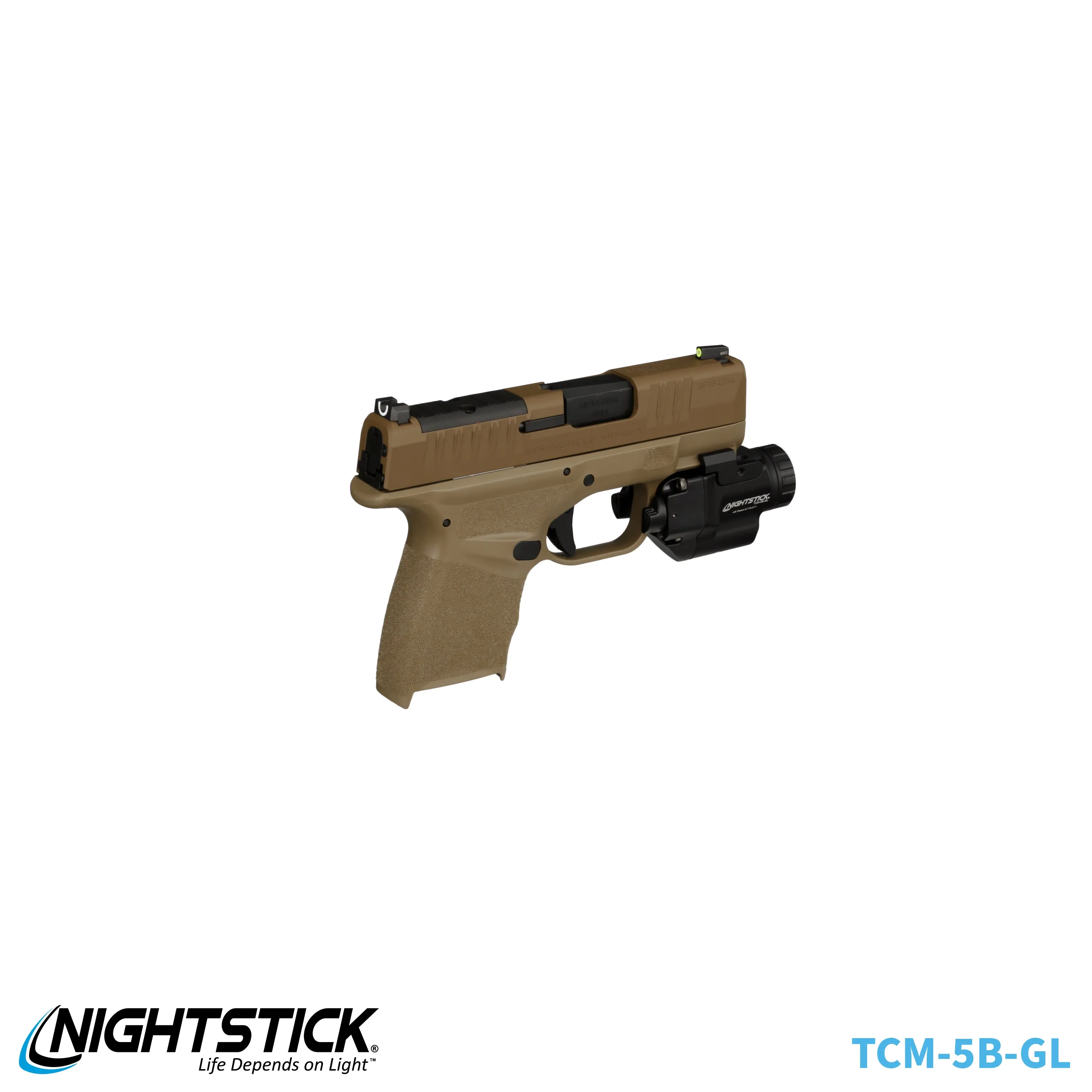 TCM-10F: Compact Weapon-Mounted Light - Flat Dark Earth