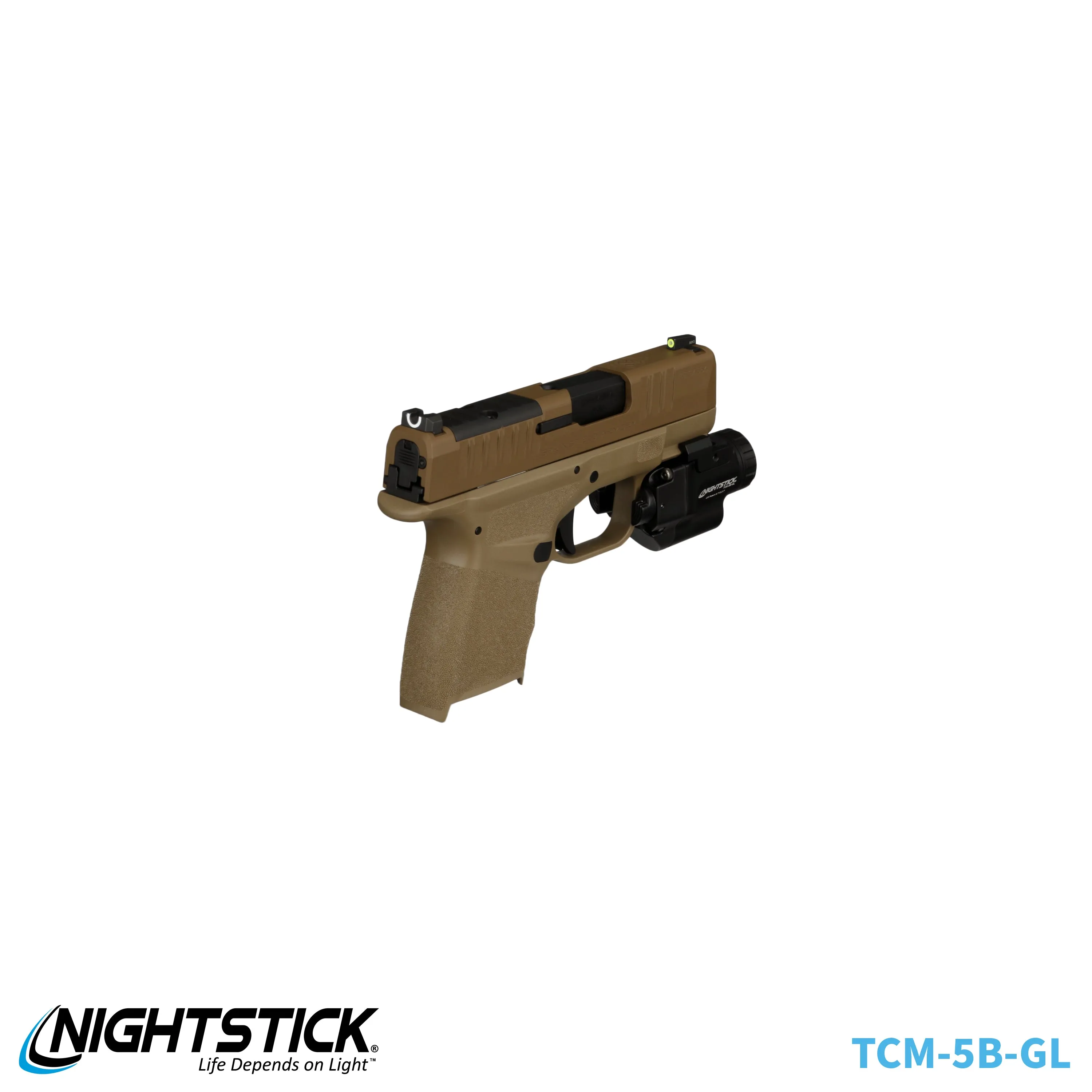 TCM-10F: Compact Weapon-Mounted Light - Flat Dark Earth