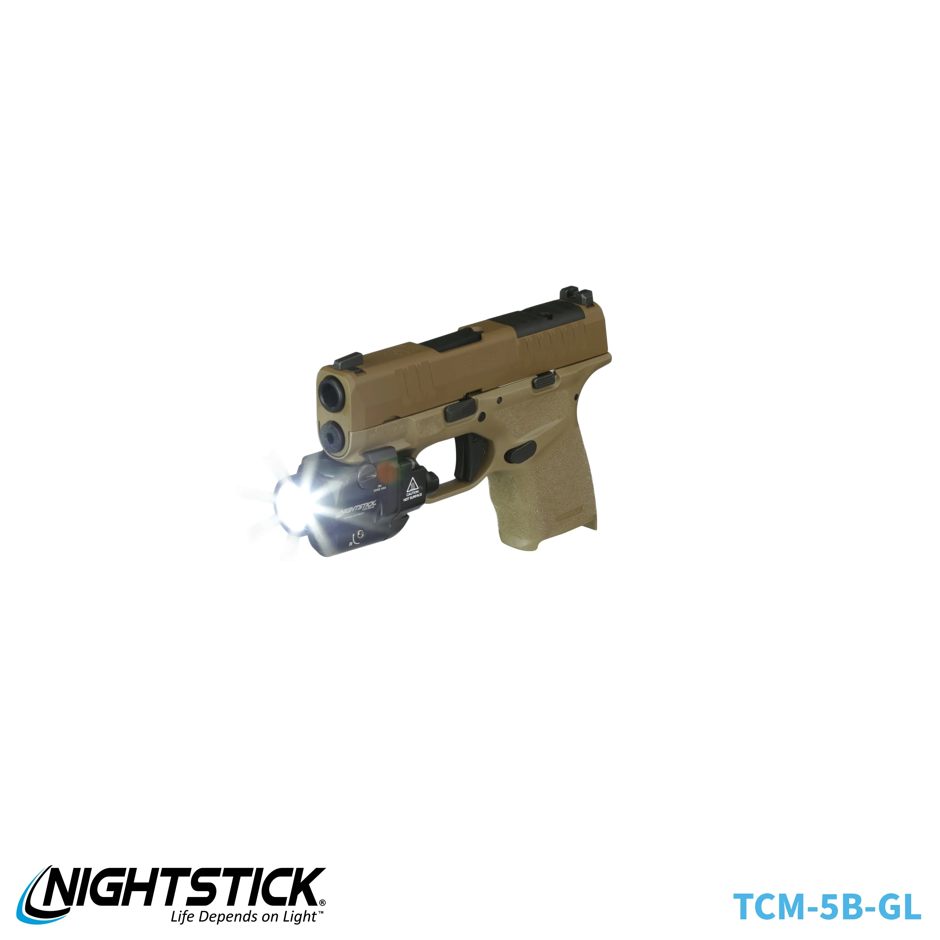 TCM-10F: Compact Weapon-Mounted Light - Flat Dark Earth