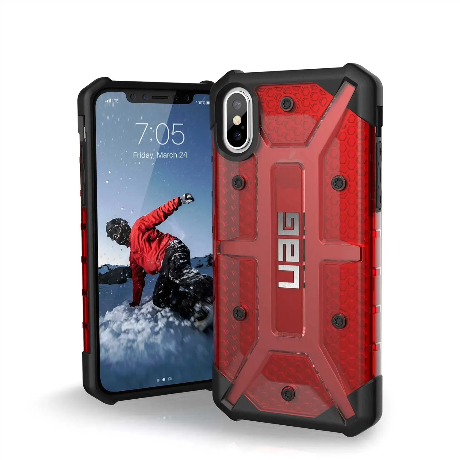 UAG Plasma Case -  Apple iPhone X Magma Red