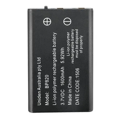 Uniden BP820 Li-Ion 1600mAh Battery Pack