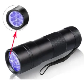 UV Ultraviolet Torch Flashlight, 12 LED Handheld Portable