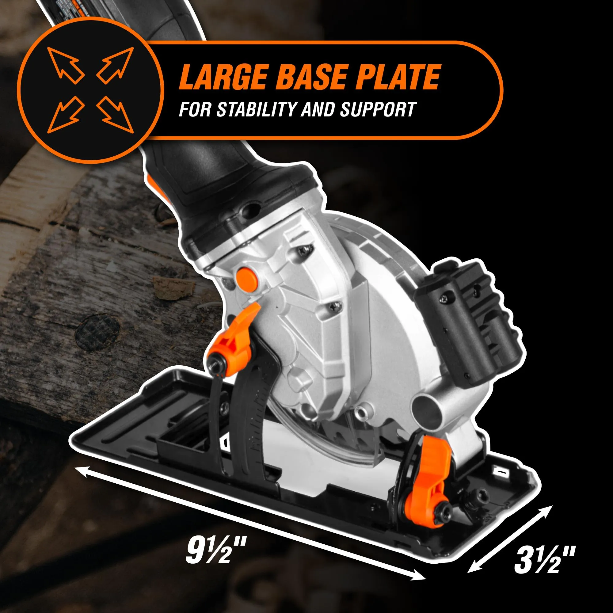 WEN 20604BT 20V Max 4-1/2-Inch Cordless Mini Circular Saw (Tool Only – Battery and Charger Not Included)