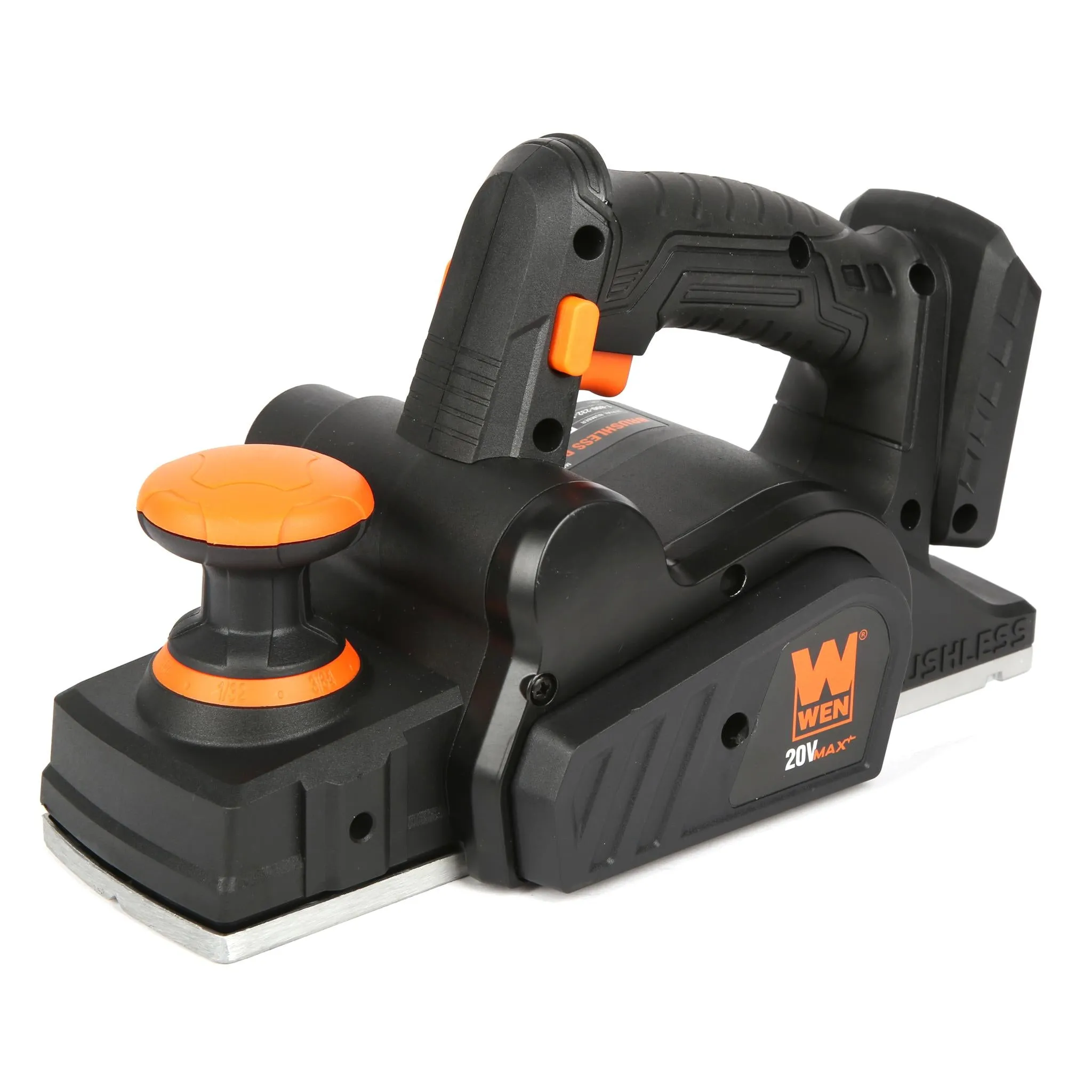 WEN 20653BT 20V Max Brushless Cordless 3-1/4-Inch Hand Planer (Tool Only – Battery Not Included)