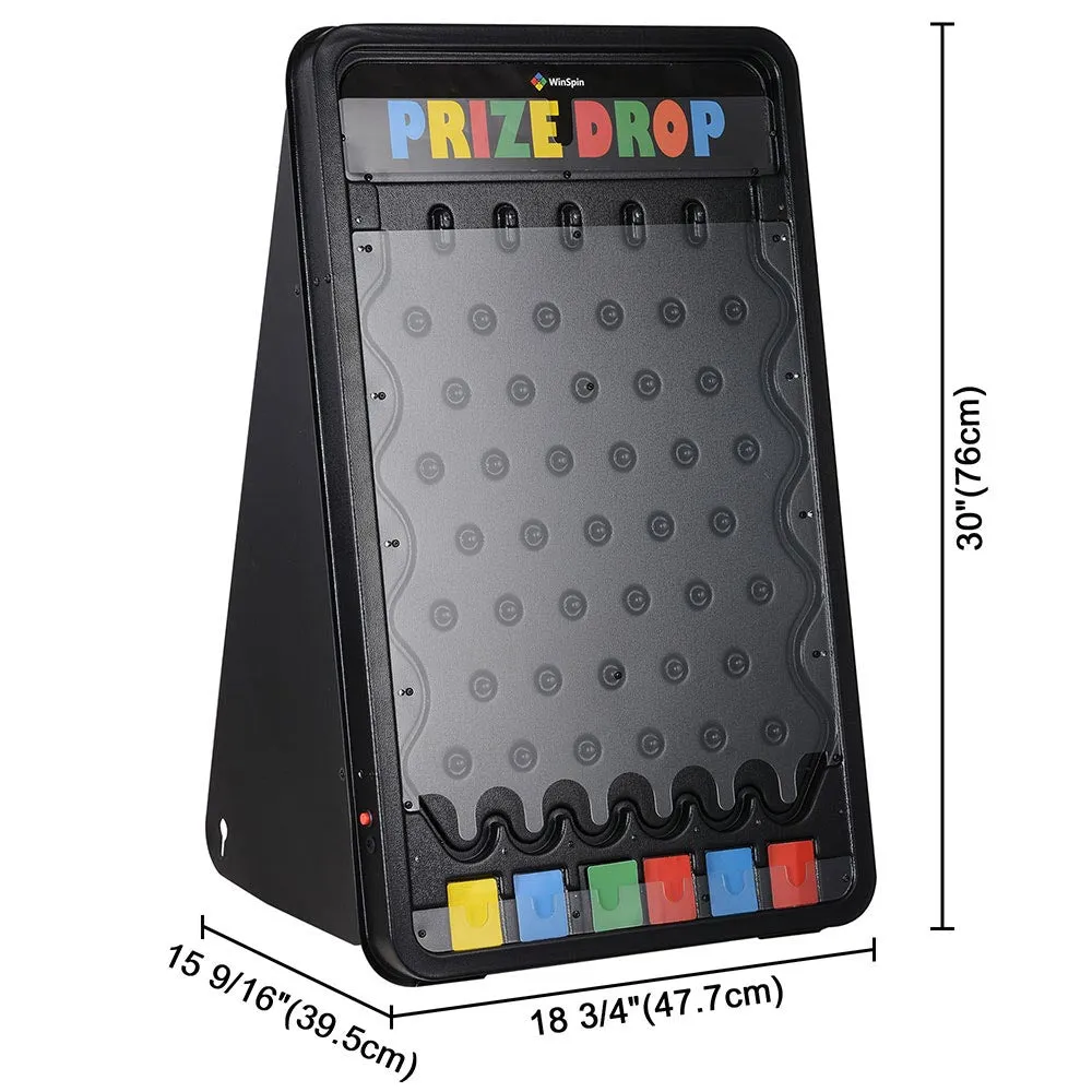 WinSpin 30"x18" Prize Drop Plinking Board w/ LED Lights