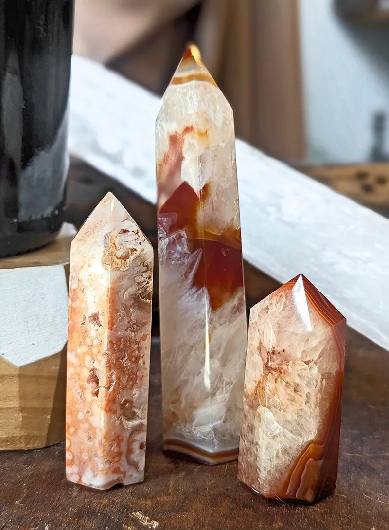 Witch's Way Carnelian Crystal Point