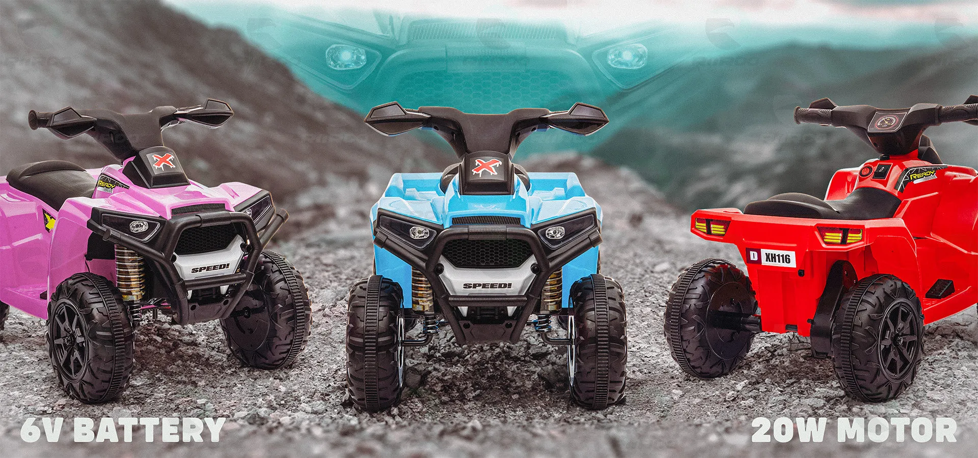 XRacer 6V ATV Quad Bike