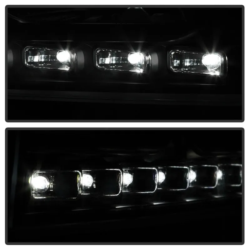 Xtune Dodge Charger 06-10 1Pc LED Crystal Headlights Black HD-ON-DCH05-1PC-LED-BK