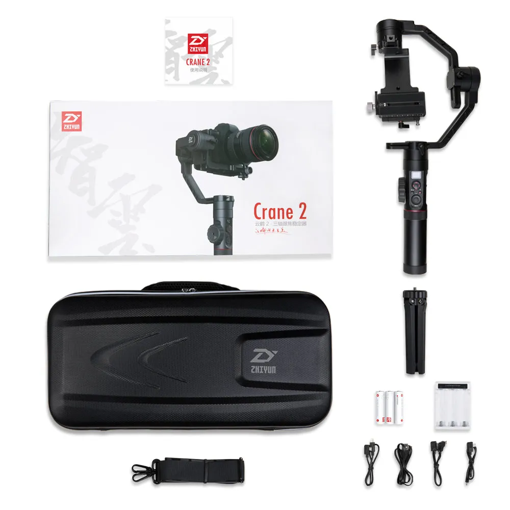 Zhiyun Crane 2 3-Axis Camera Stabilizer for All Models of DSLR Mirrorless Camera Canon 5D2/5D3/5D4